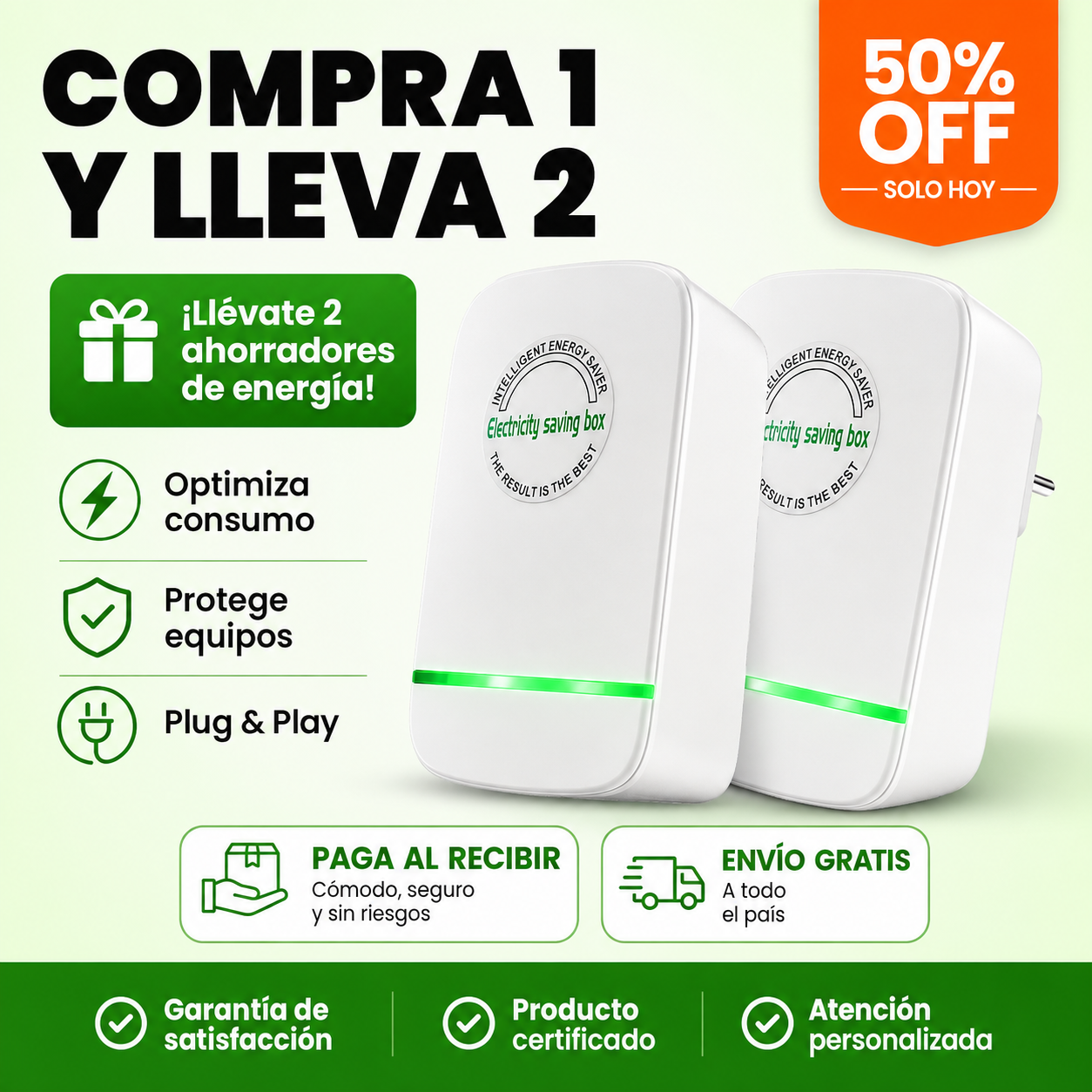 PROMO 2X1🔥 Ahorrador de Energía Inteligente EnergyGuard™