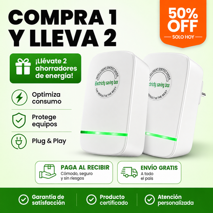 PROMO 2X1🔥 Ahorrador de Energía Inteligente EnergyGuard™