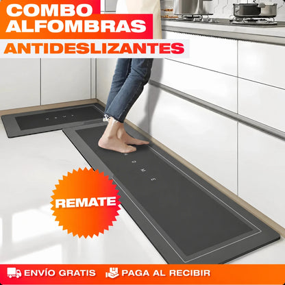 Alfombras Antideslizantes Súper Absorbentes para Cocina y Baño - Combo 2X