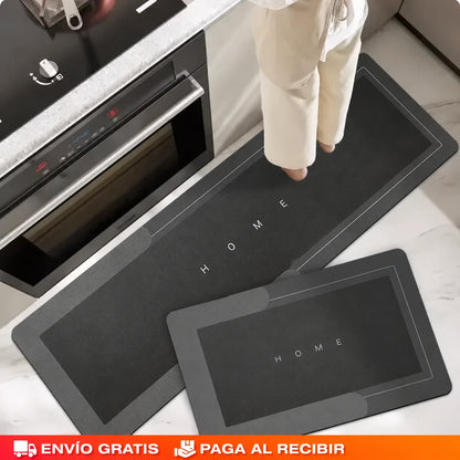 Alfombras Antideslizantes Súper Absorbentes para Cocina y Baño - Combo 2X