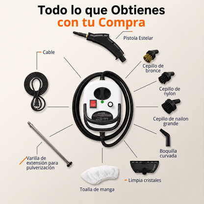 PROMO 50% OFF - SOLO HOY - Limpiador a Vapor Portatil con Esterilización a Présion