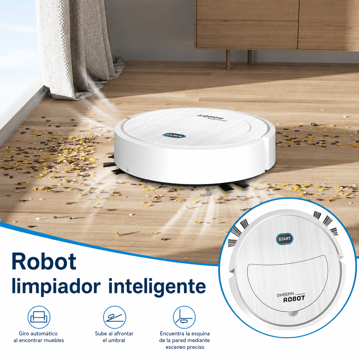 Compre 1 y LLÉVATE 2 - Robot Aspirador Inteligente BotClean™ Max 3 en 1