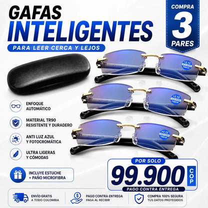 PROMO 3x1: 🔥 LLEVA 3 Y PAGA 1 🔥 👓 Gafas de Aumento Inteligente TR90 + 🎁 Kit GRATIS (-70% OFF)